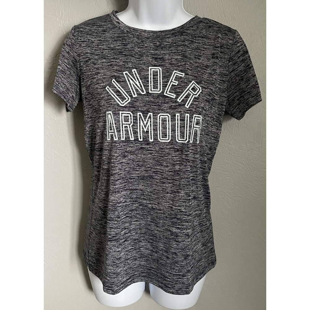 Under Armour Shirt Womens Size‎ XS Blue Short Sleeve Active Top Heatgear
